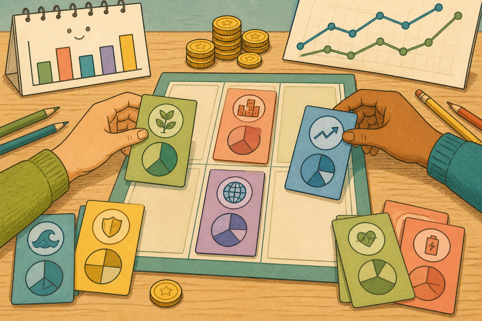 Compete in the Stock Market League illustration